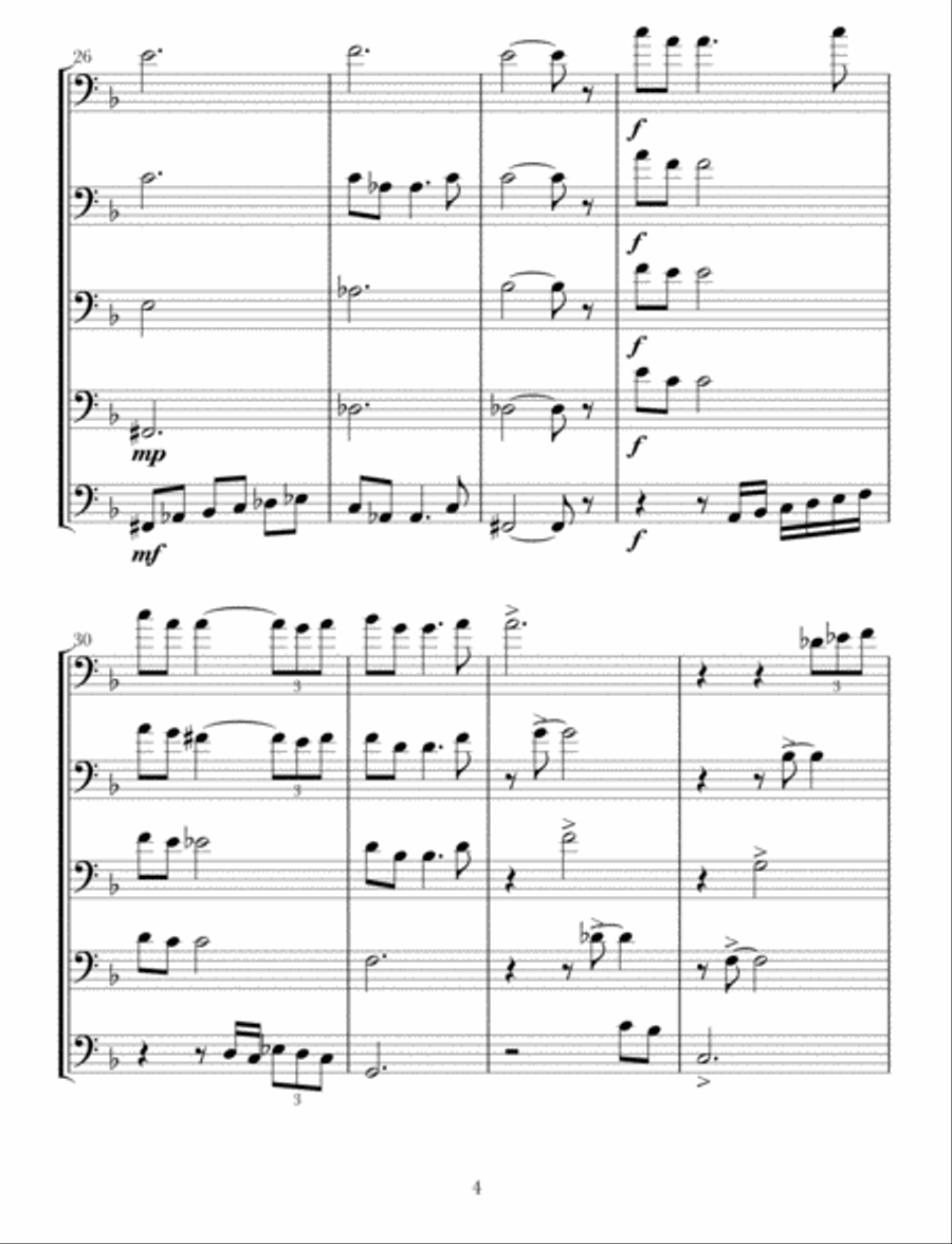Christmas Time Is Here Brass Ensemble scores gallery preview page 4