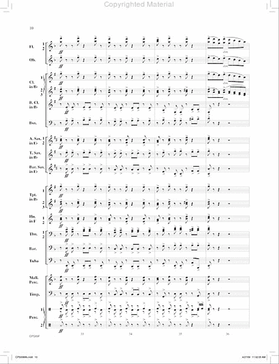 Canonic Fantasy Concert Band scores gallery preview page 11