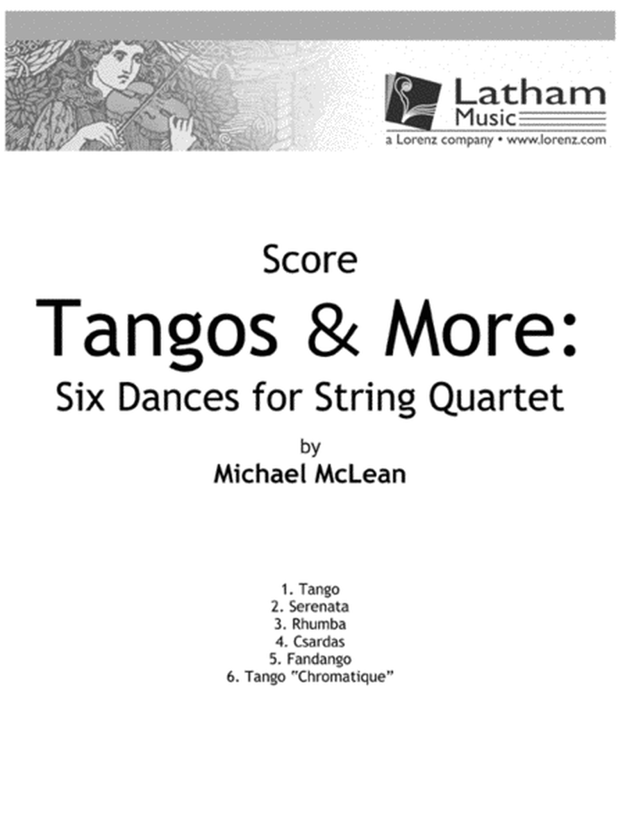 Tangos & More: Six Dances for String Quartet - Score image number null