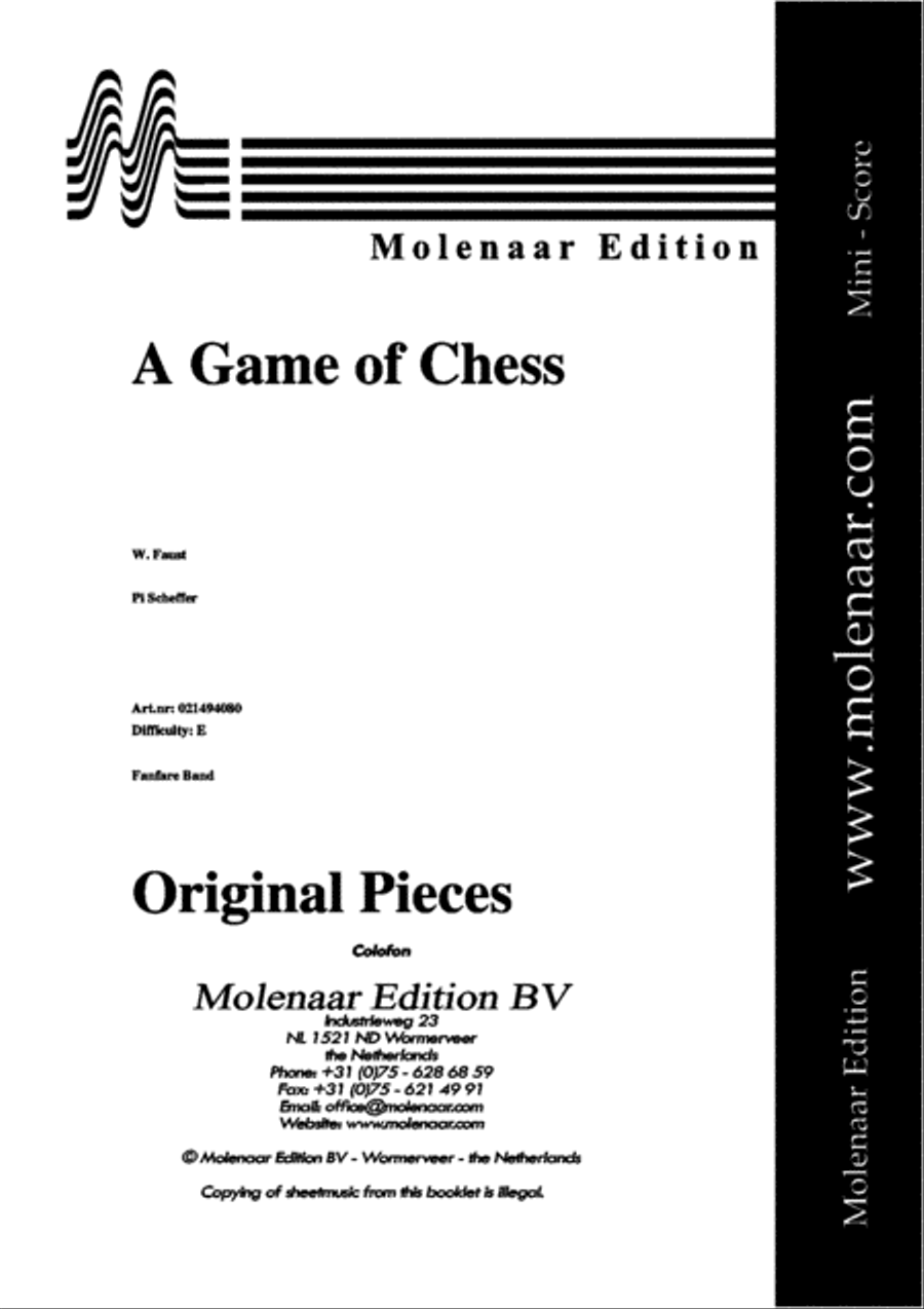 A Game of Chess Concert Band scores gallery preview page 2