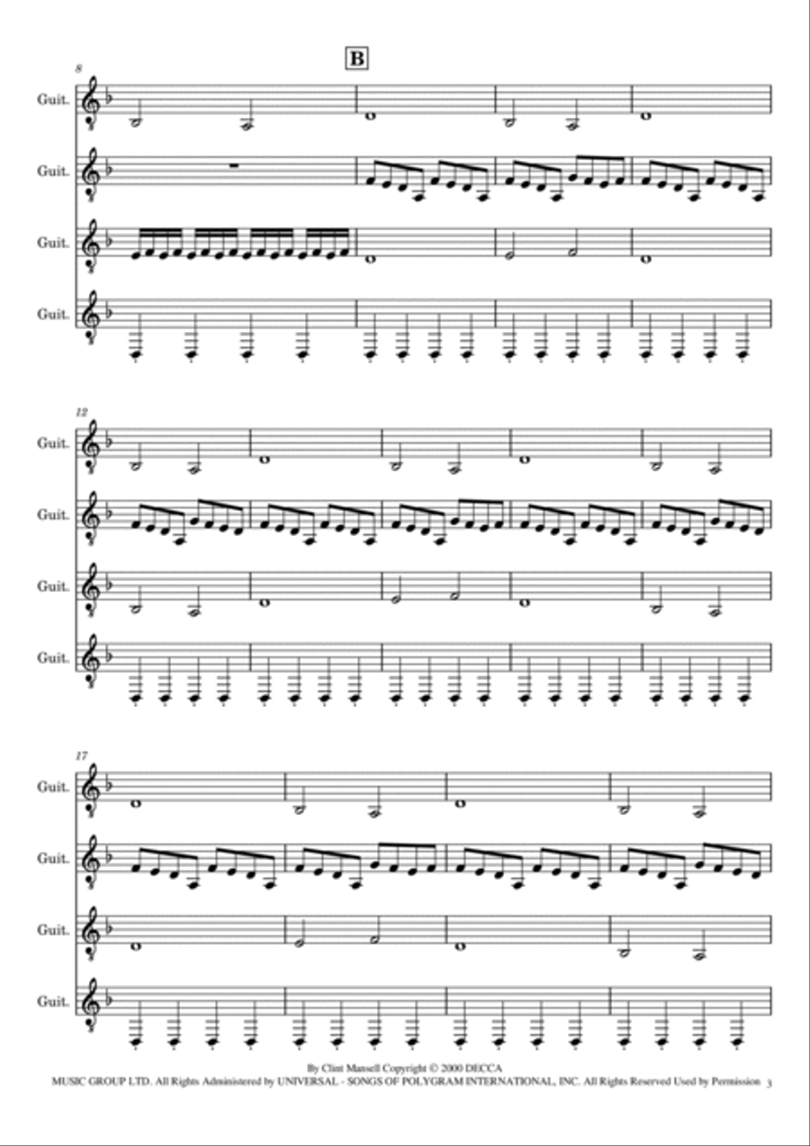 Lux Aeterna Lux Aeterna Guitar Ensemble scores gallery preview page 3
