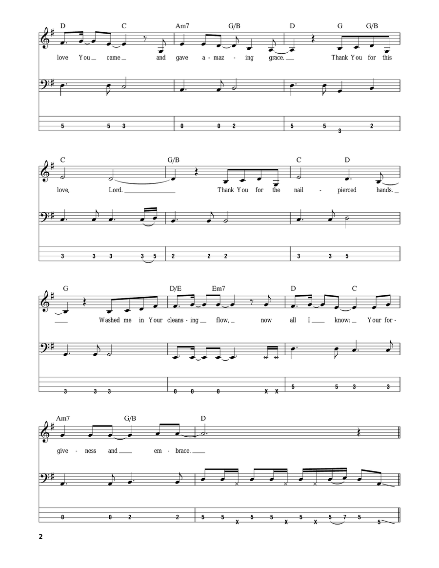 Worthy Is The Lamb Worthy Is The Lamb Bass Guitar Tablature scores gallery preview page 2