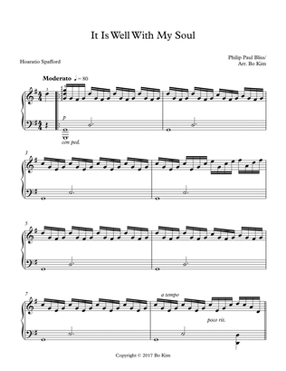 Book cover for It Is Well With My Soul (Solo Piano Arrangement)