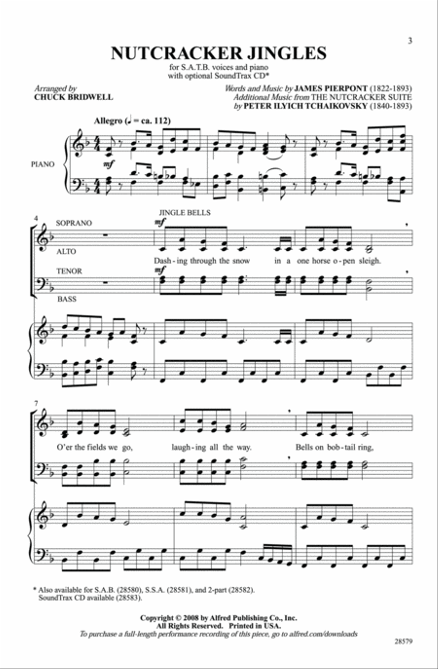 Nutcracker Jingles 4-Part scores gallery preview page 15