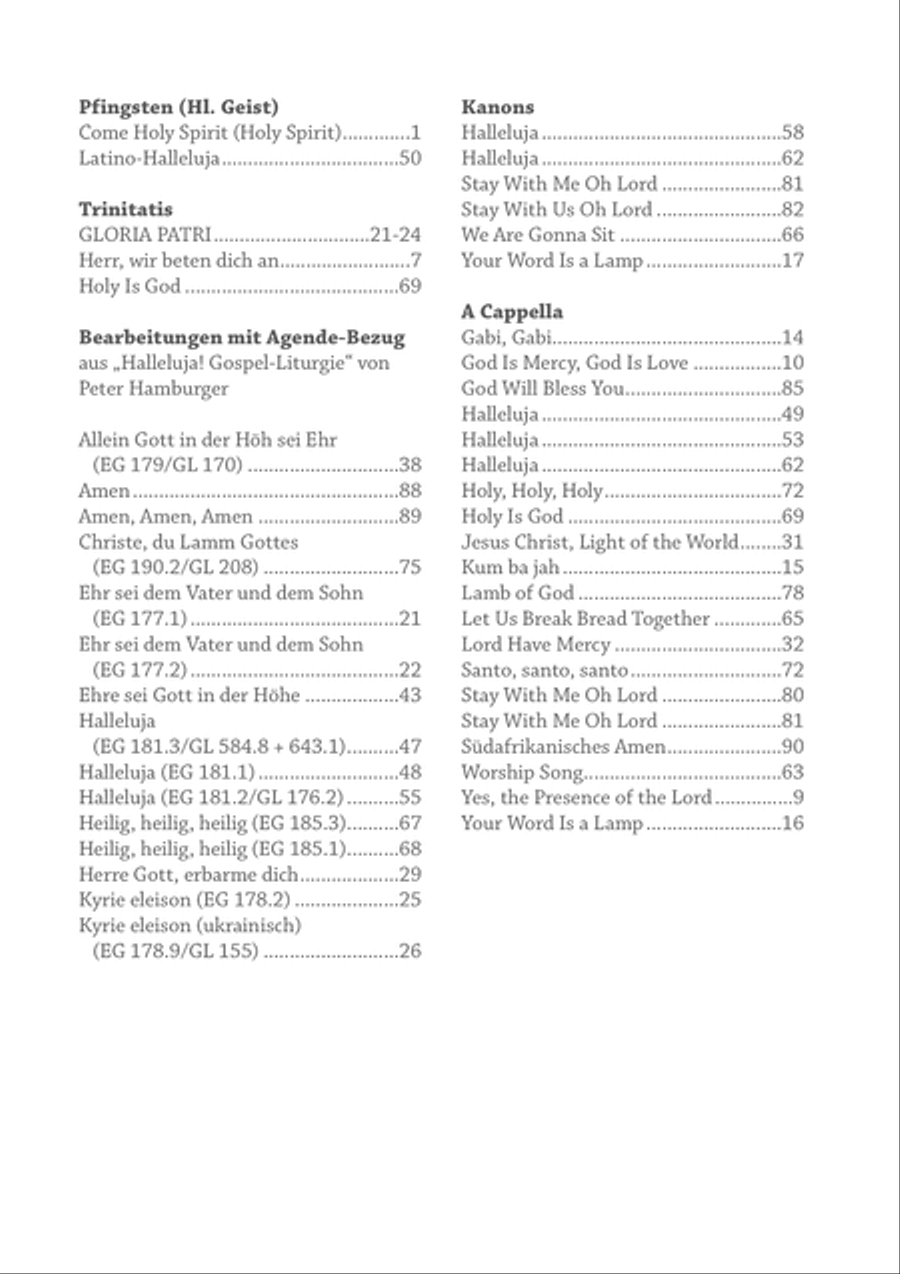 Glory to God! Gospel liturgisch. Voice scores gallery preview page 13