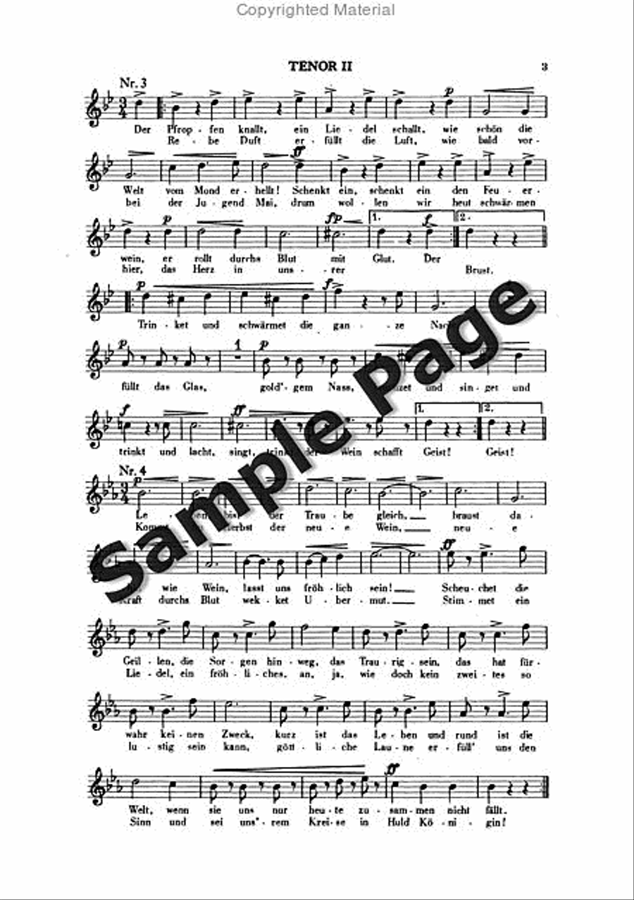 Ziehrer Cm Nachtschwaermer Op466 TTBB scores gallery preview page 4