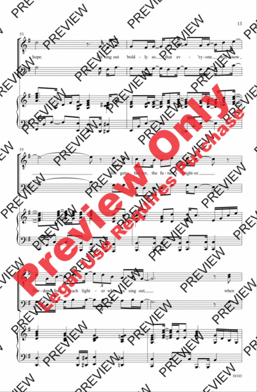 I Sing Out Men's Choir scores gallery preview page 13