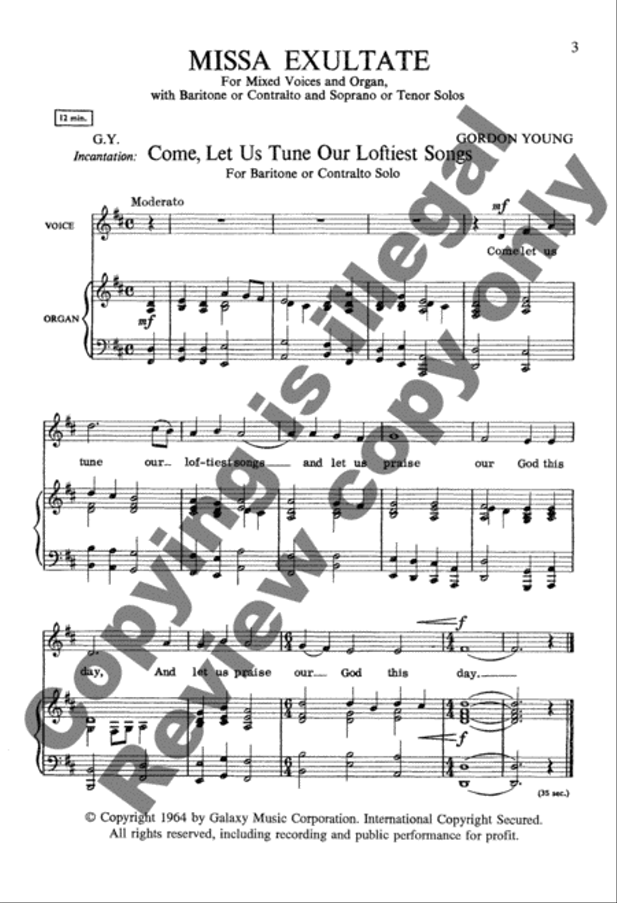 Missa Exultate Missa Exultate 4-Part scores gallery preview page 9