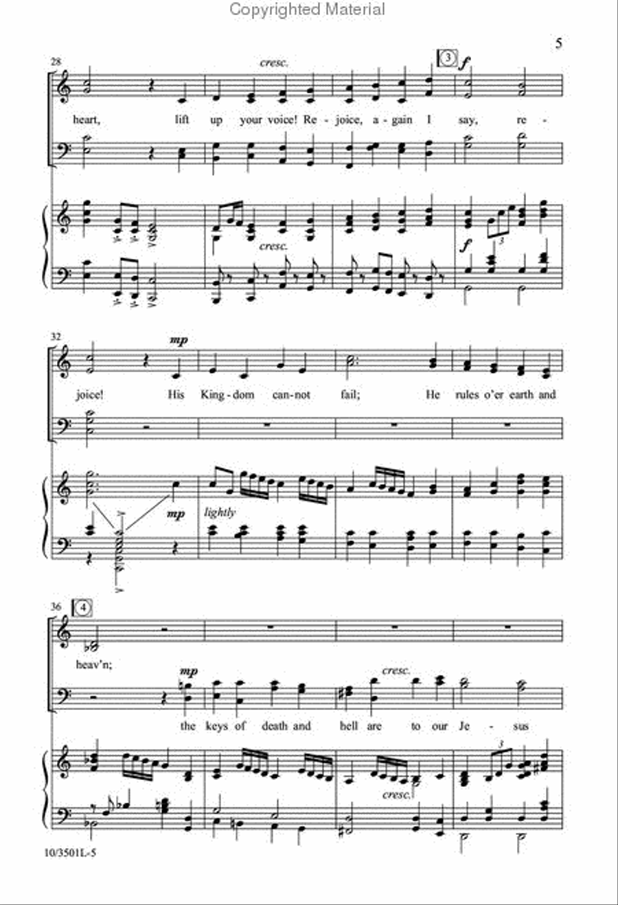 Crown Him, the Risen King! 4-Part scores gallery preview page 5