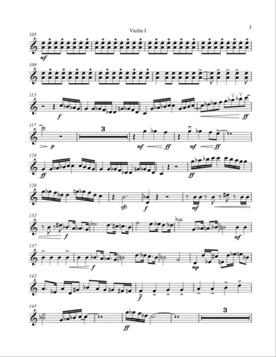 Scherzo Furioso for string quartet (parts) String Quartet scores gallery preview page 3