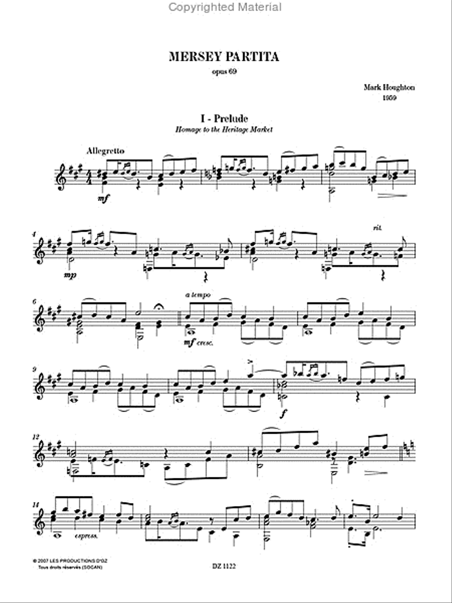 Mersey Partita Classical Guitar scores gallery preview page 2