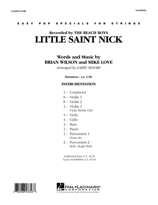 Book cover for Little Saint Nick - Full Score