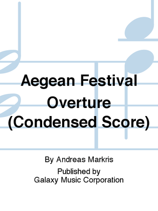 Book cover for Aegean Festival Overture (Condensed Score)