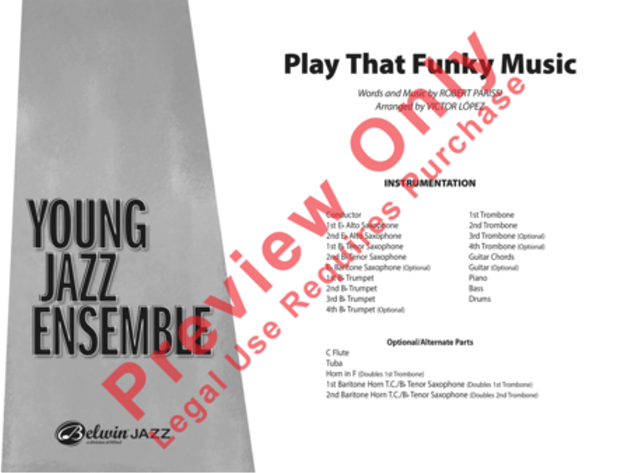 Play That Funky Music Play That Funky Music Jazz Ensemble scores gallery preview page 2