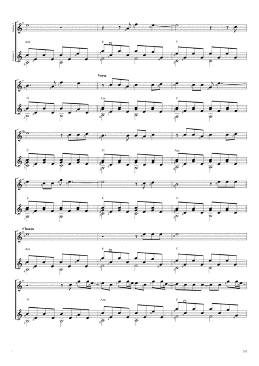 Faded Guitar Solo scores gallery preview page 3