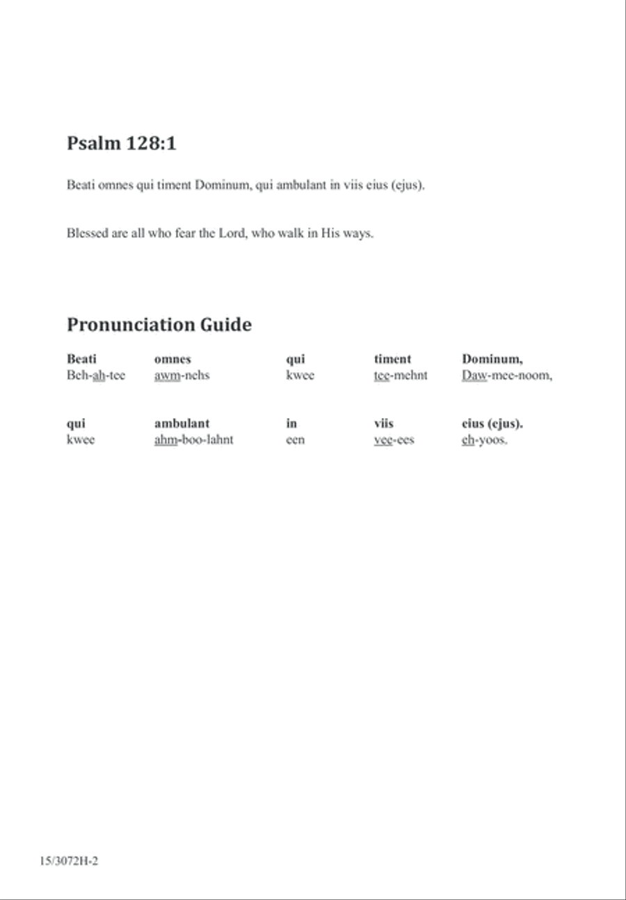 Beati Omnes SSA scores gallery preview page 2