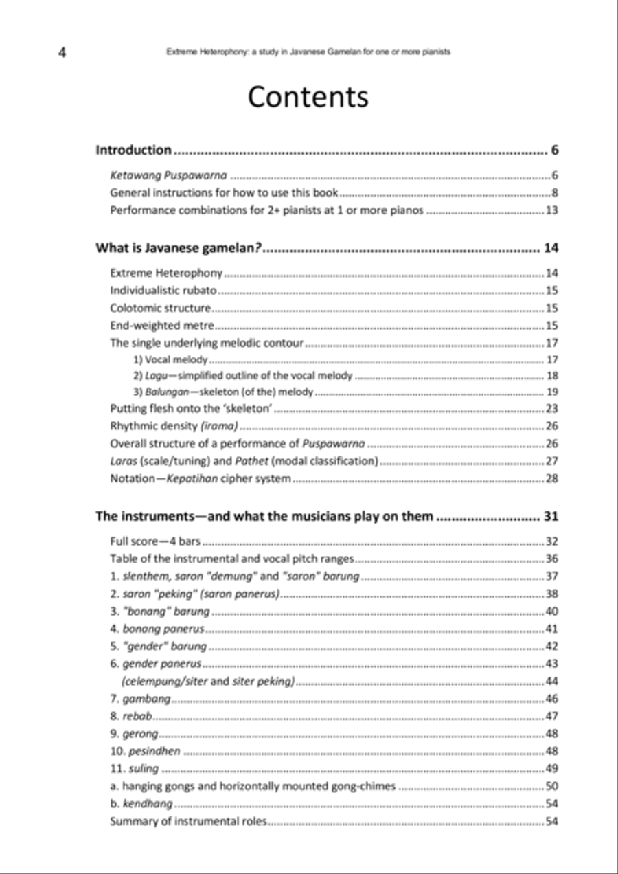 Extreme Heterophony: a study in Javanese Gamelan for one or more pianists Piano Method scores gallery preview page 6