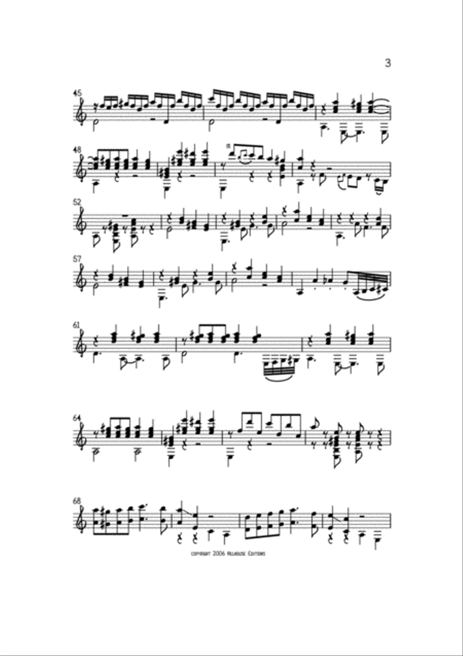 La Cumparsita Classical Guitar scores gallery preview page 4