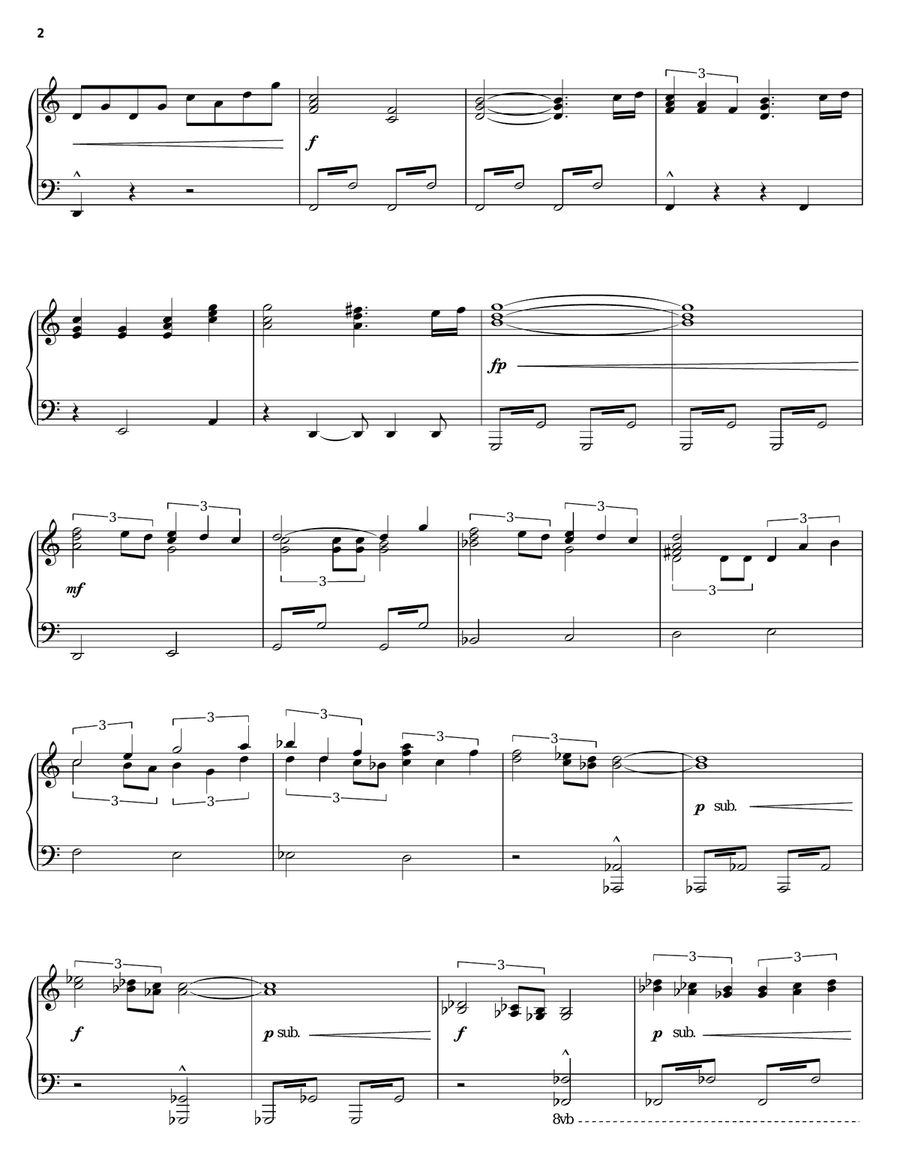 Back To The Future (Theme) Piano Solo scores gallery preview page 2