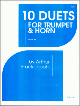 Book cover for 10 Duets For Trumpet And Horn