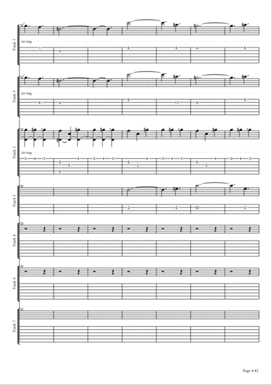 Echoes To Infinity Easy Piano scores gallery preview page 4