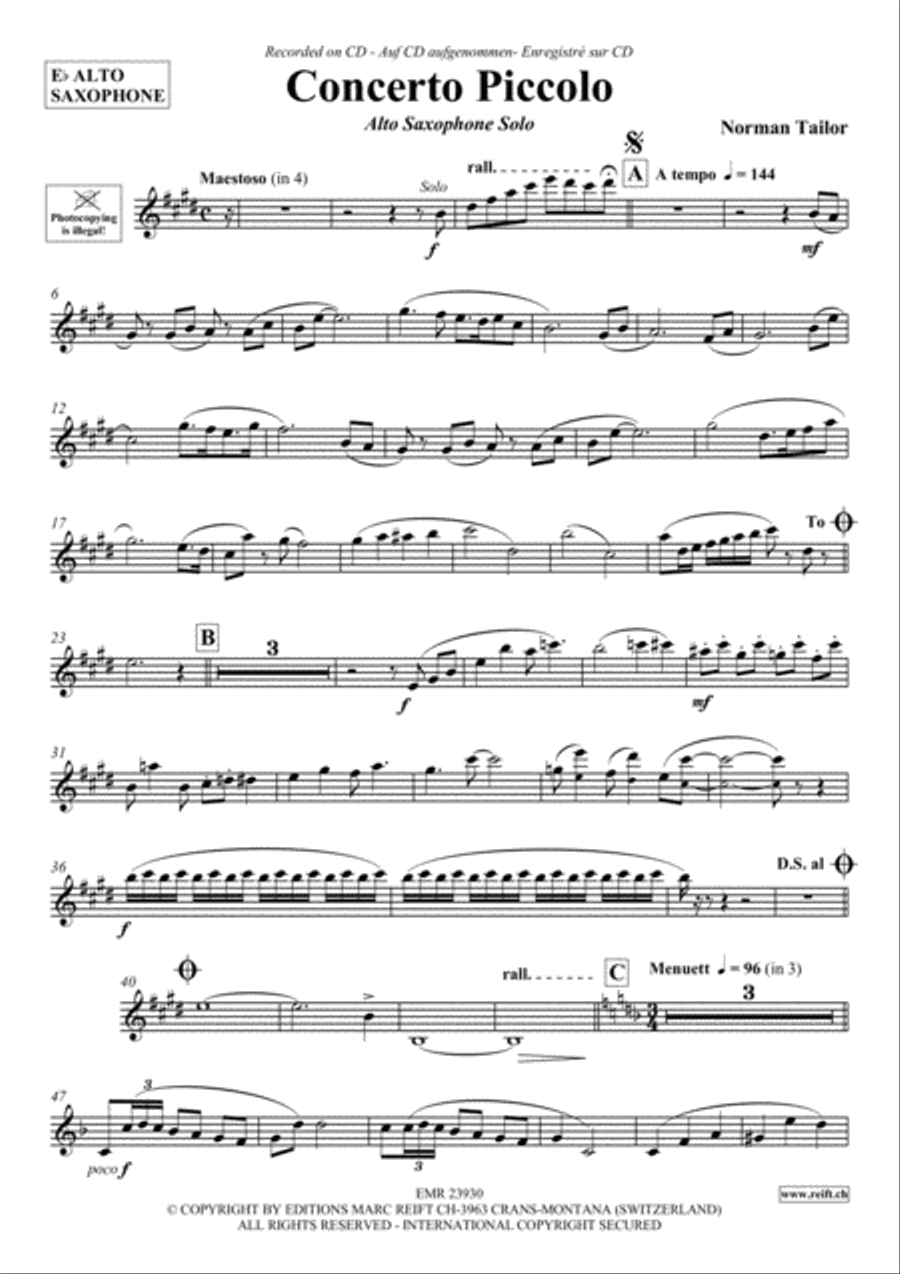 Concerto Piccolo Concerto Piccolo Piccolo scores gallery preview page 2