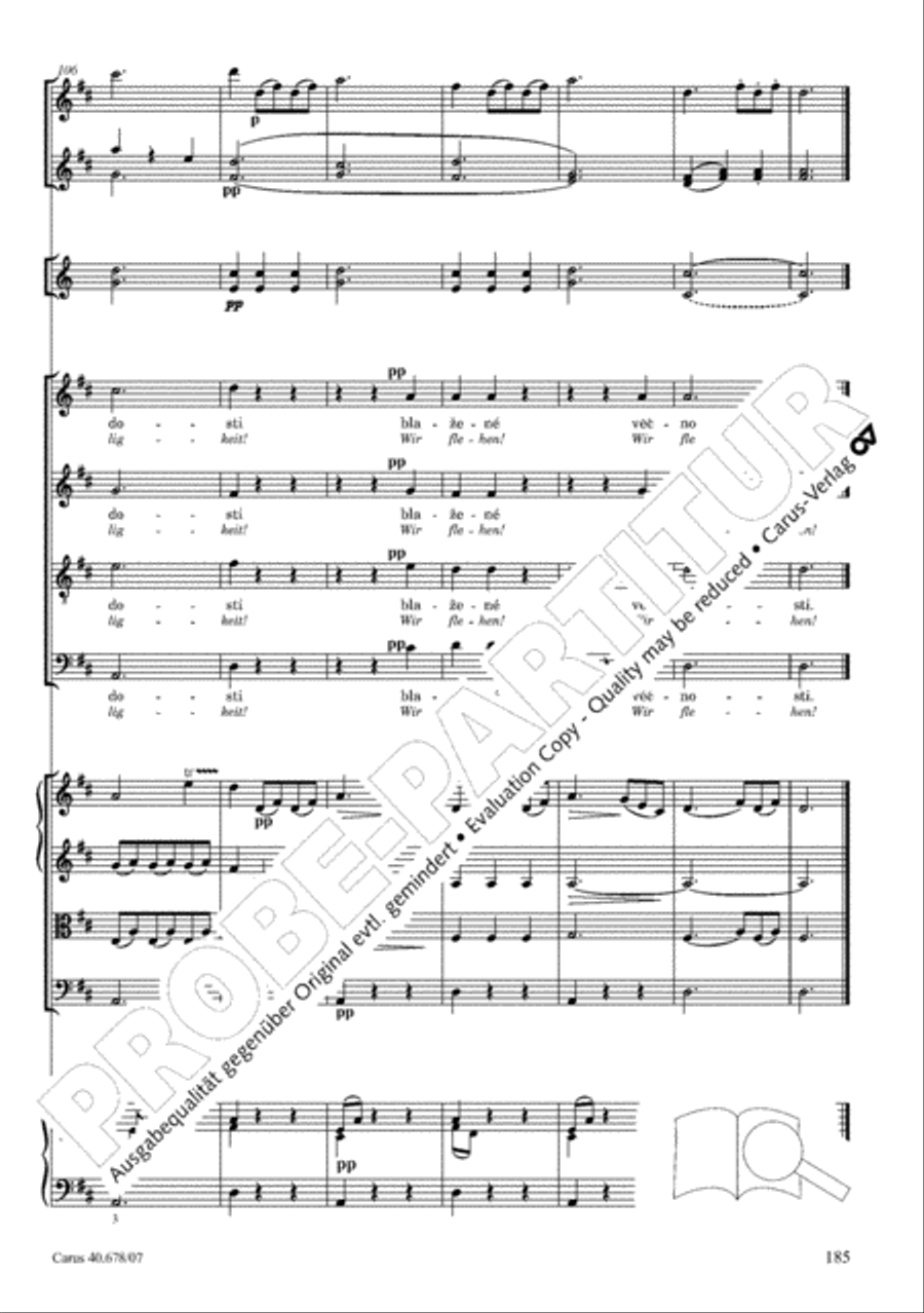 Missa pastoralis bohemica 4-Part scores gallery preview page 198