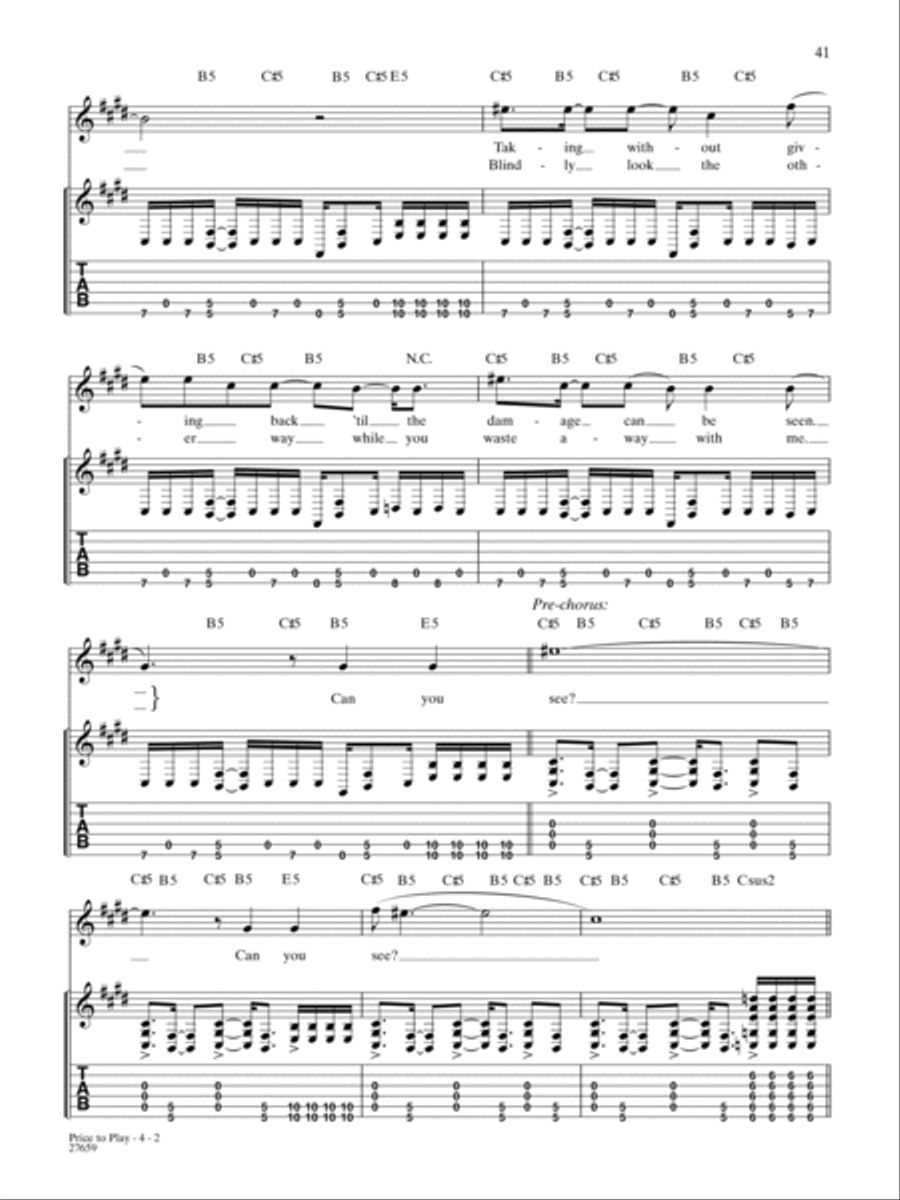 Price To Play Price To Play Guitar Tablature scores gallery preview page 2