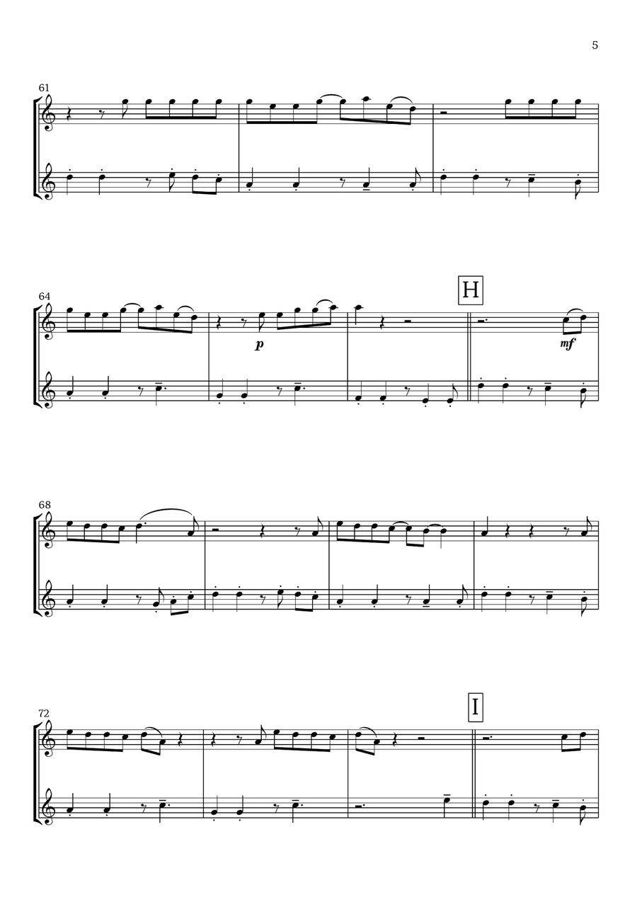 Lunch Flute Duet scores gallery preview page 5