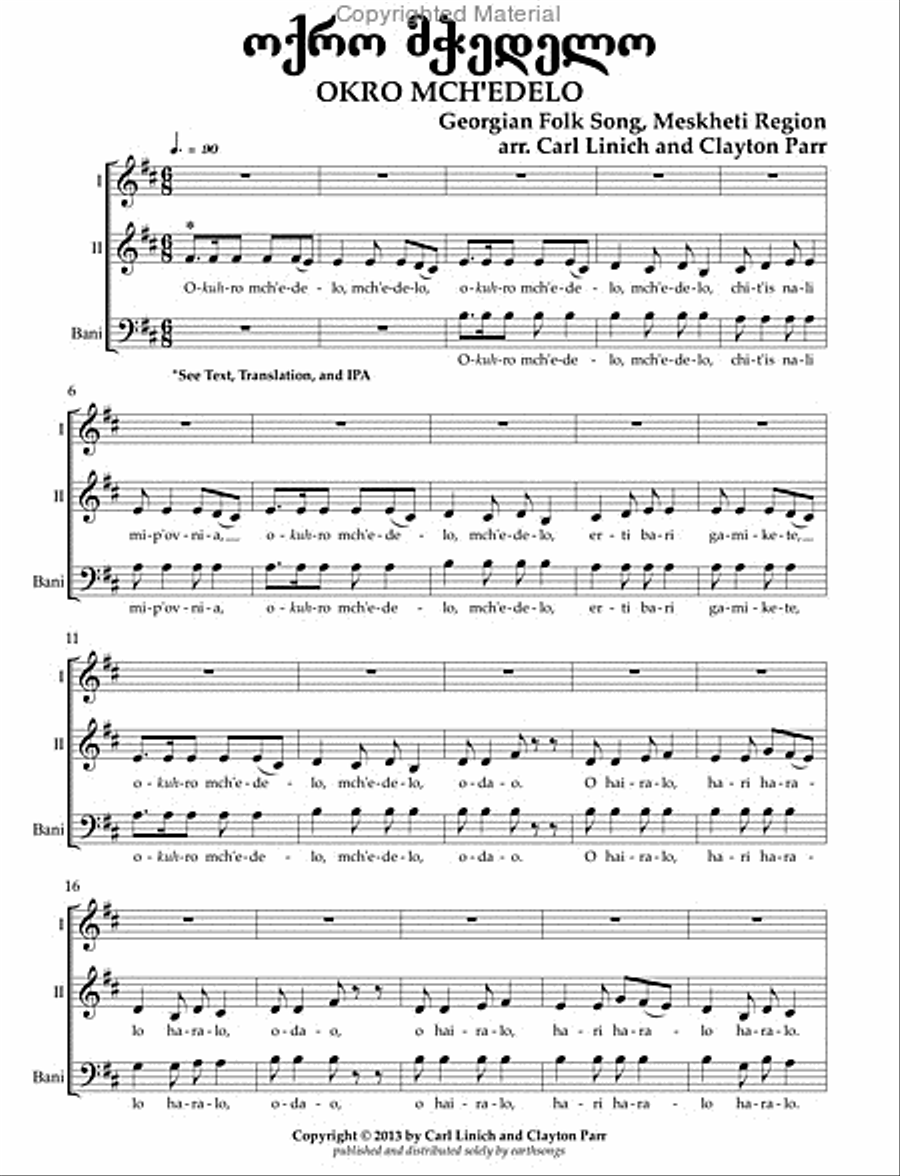 okro mch'edelo 3-Part scores gallery preview page 2