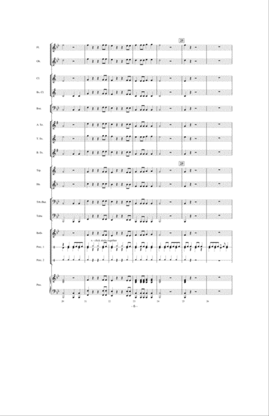 The Blues! The Blues! Concert Band scores gallery preview page 5
