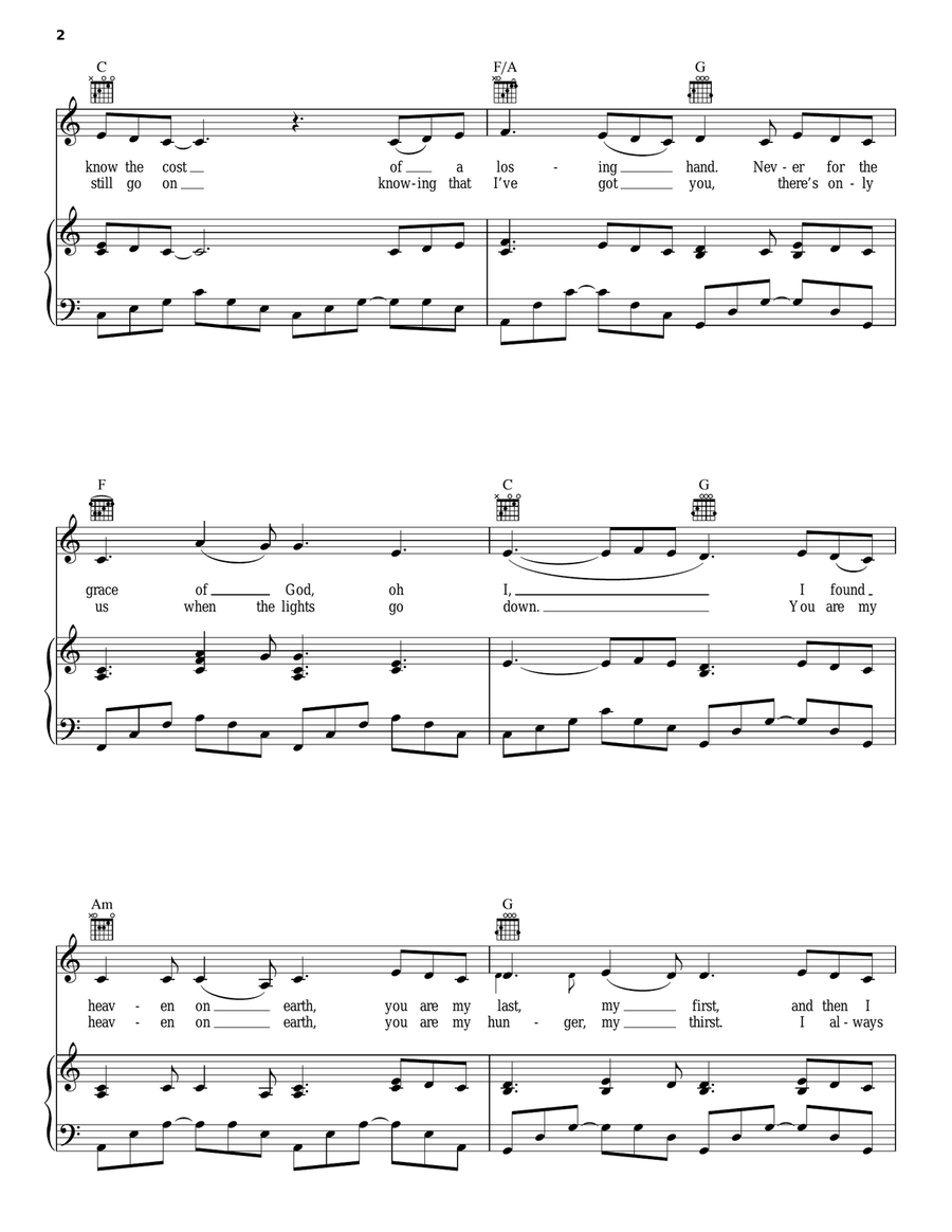 Ave Maria Piano, Vocal, Guitar scores gallery preview page 2
