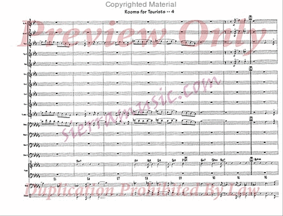 Rooms For Tourists Rooms For Tourists Jazz Ensemble scores gallery preview page 5