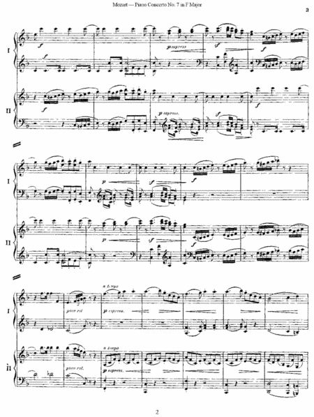 Mozart - Piano Concerto No. 7 in F Major K. 242