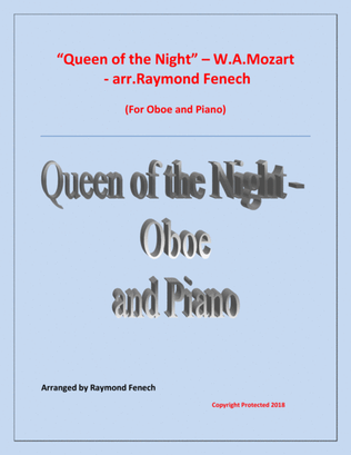 Book cover for Queen of the Night - From the Magic Flute - Oboe and Piano