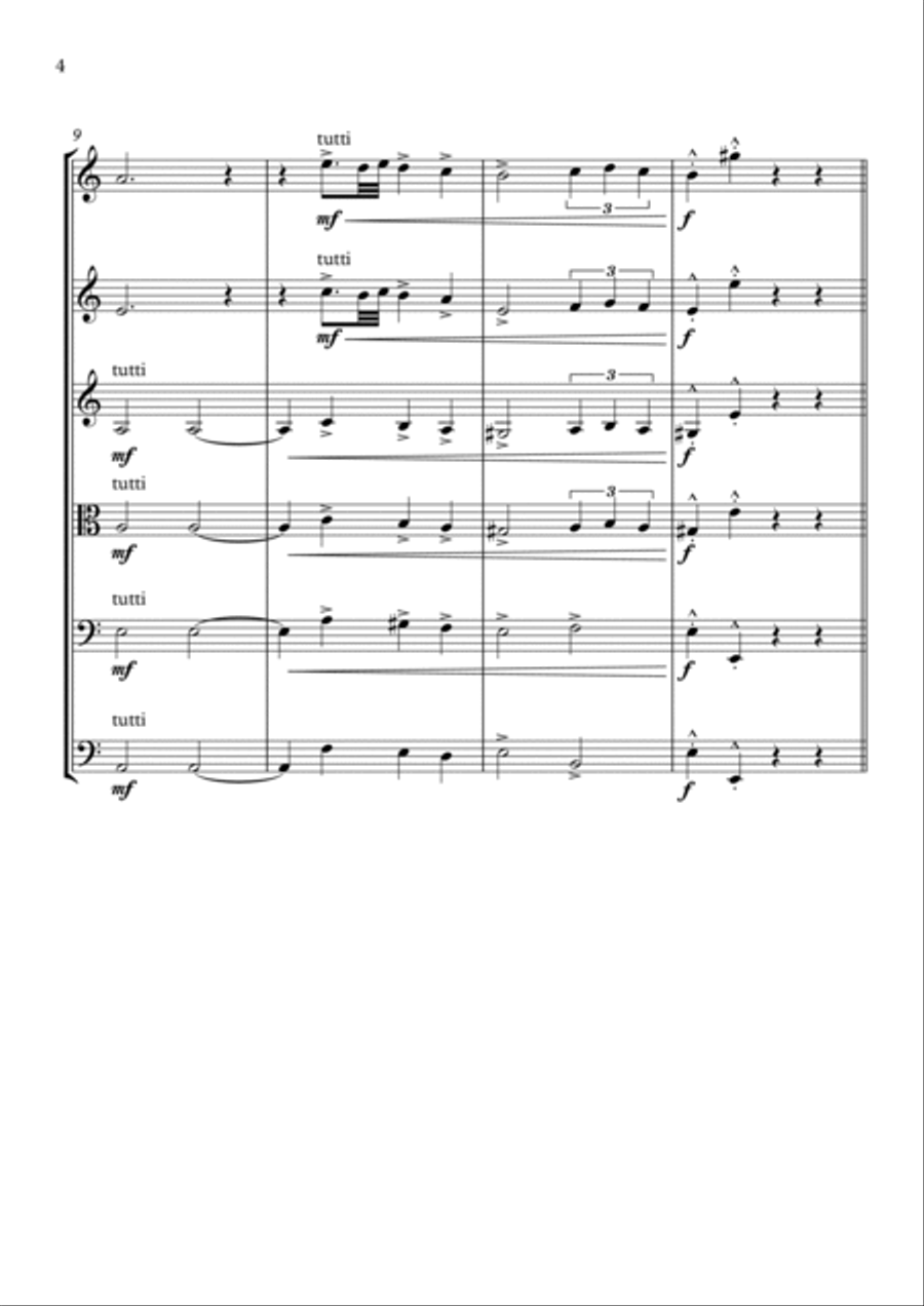 Hava Nagila - for String Orchestra String Orchestra scores gallery preview page 4
