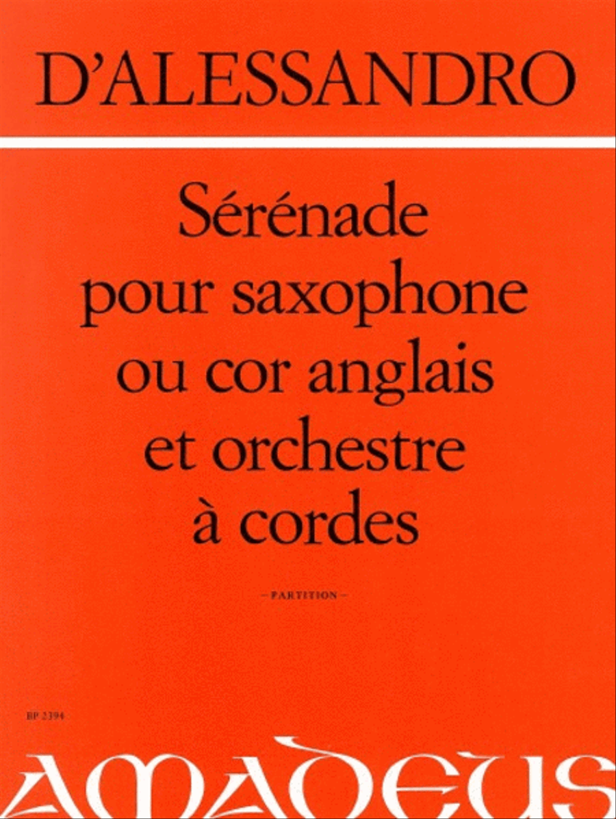 Sérénade op. 12 String Orchestra scores gallery preview page 1