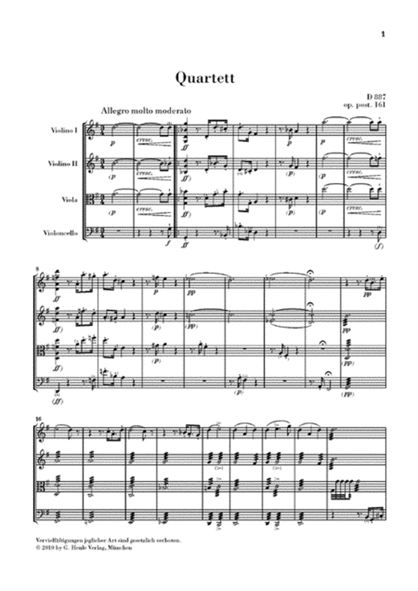 String Quartet in G Major, Op. post. 161 D 887 (Streichquartett G-Dur)