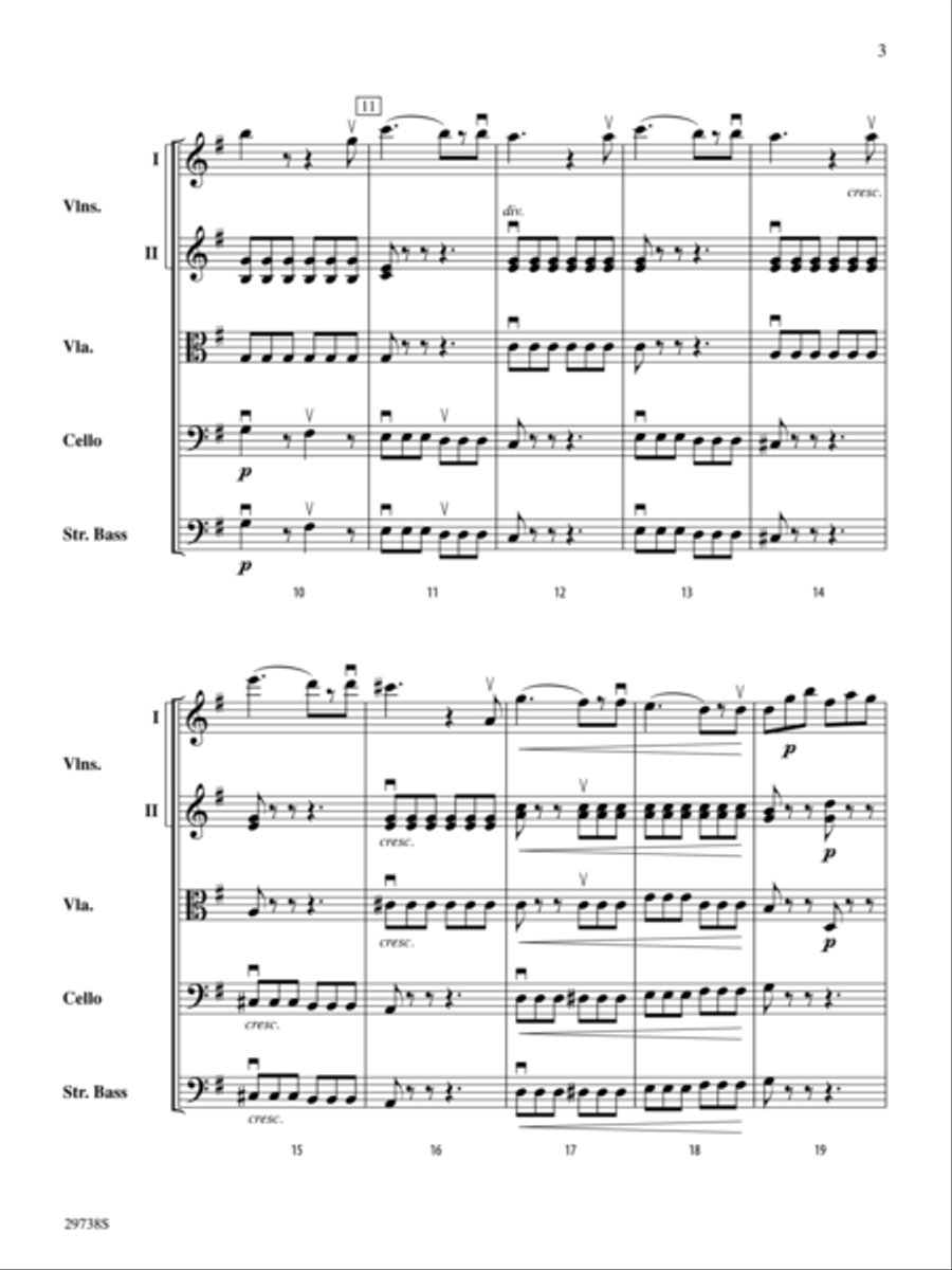 Italian Symphony (First Movement) (score only) String Orchestra scores gallery preview page 3