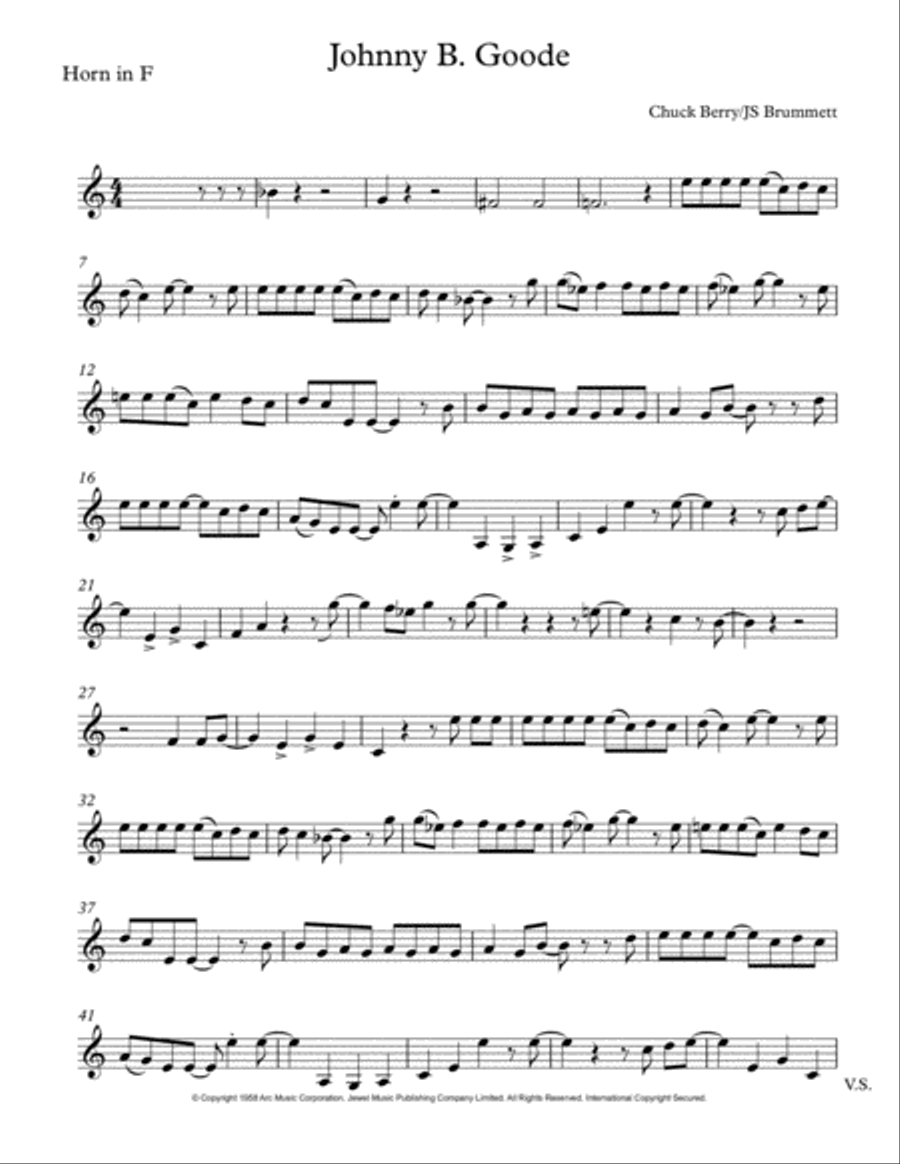 Johnny B. Goode Johnny B. Goode Brass Ensemble scores gallery preview page 3