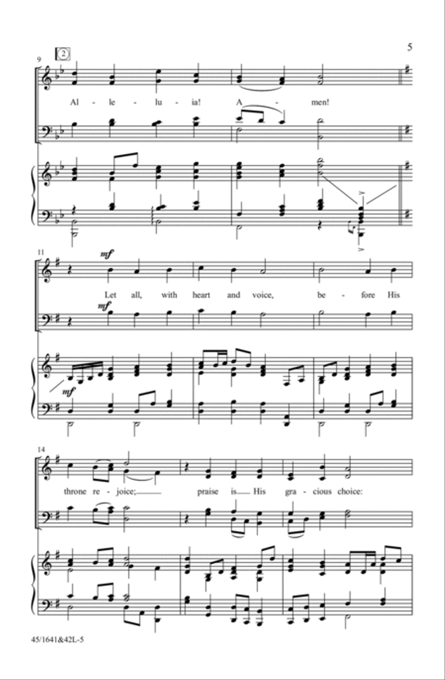 A Festival of Hymns SATB (Digital Download) 4-Part scores gallery preview page 5