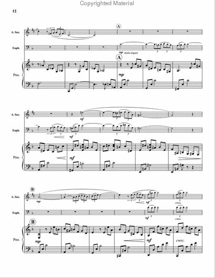 Conversations Saxophone scores gallery preview page 5