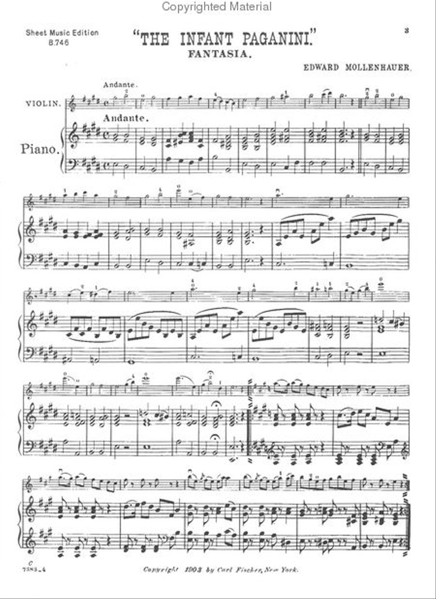 The Infant Paganini The Infant Paganini Violin Solo scores gallery preview page 2