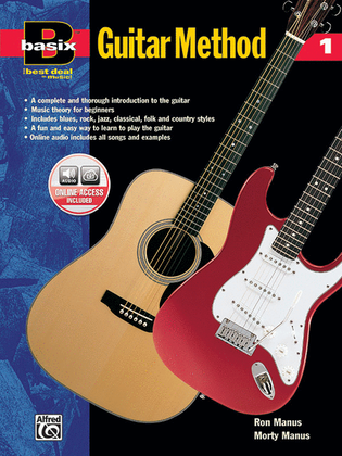 Book cover for Basix Guitar Method, Book 1