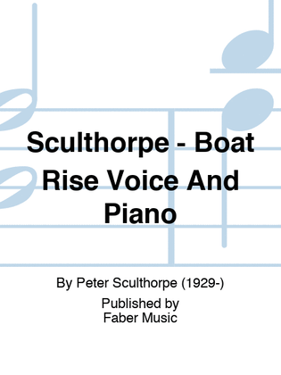 Sculthorpe - Boat Rise Voice And Piano