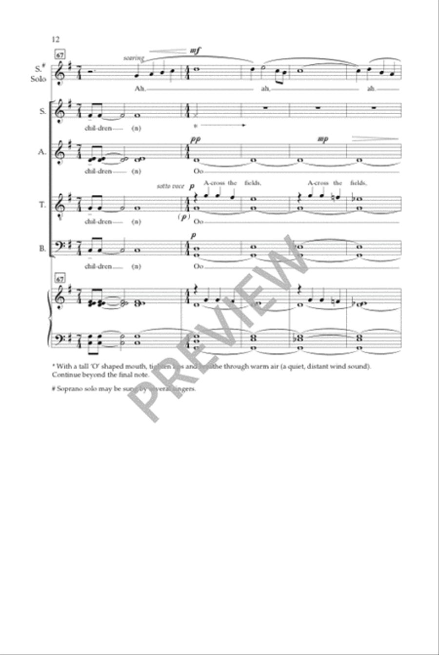 Across the Fields Divisi scores gallery preview page 13