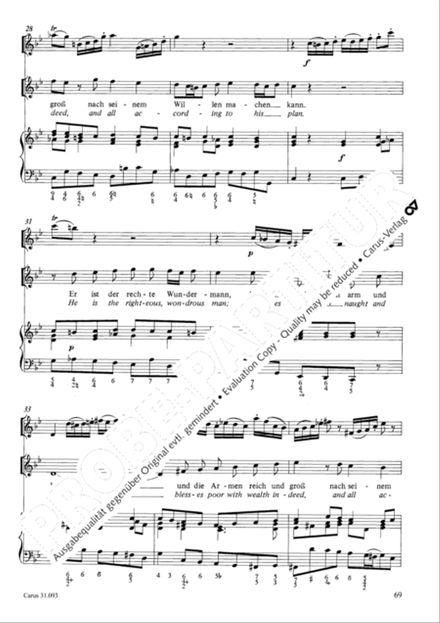 All those who seek God's sov'reign guidance (Wer nur den lieben Gott lasst walten) 4-Part scores gallery preview page 70