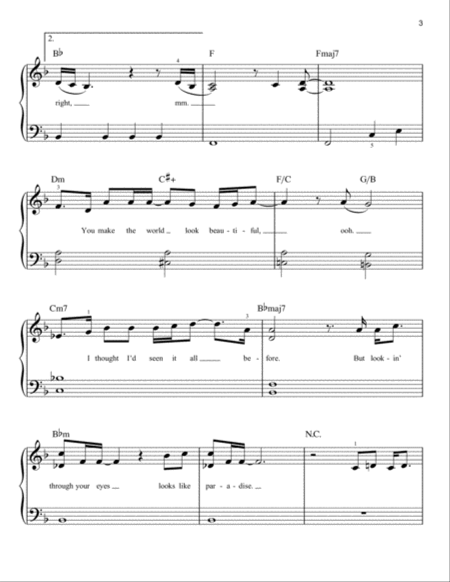 Golden Hour Easy Piano scores gallery preview page 3