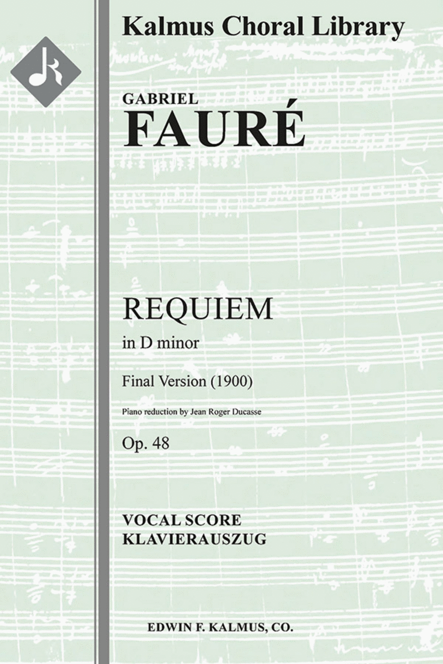 Requiem, Op. 48 (final version - 1900) Choir scores gallery preview page 1