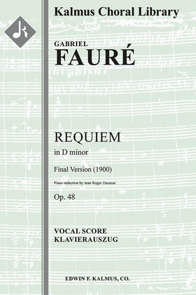 Requiem, Op. 48 (final version - 1900)